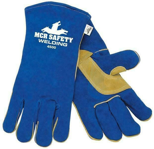 MCR Safety 4500 Welding Gloves - Select Shoulder Leather - Foam Lined - Reinforced Wing Thumb - XL