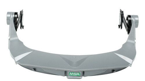 MSA Face Shield Frame 10121267 - V-Gard - Grey - Plastic - Elevated temp for Slotted Caps