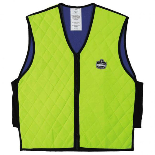 Ergodyne Corporation Ergodyne Cooling Vest 6665 - Chill-Its - Hi-Viz Lime - Evaporative - Nylon