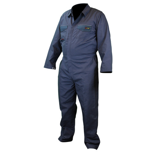 Radians Flame Resist Coverall FRCA-001N-M - Volcore - Navy - Zip Front - Elastic Waist