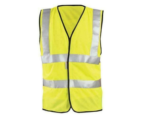 Occunomix International LLC Occunomix Safety Vest LUX-SSCOOLG-Y - Mesh - Class 2 Type R - Hi-Vis Yellow/Lime
