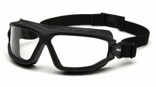 Pyramex Safety Products Pyramex Safety Glasses GB10010TM - Torser - Blk Frame - Rubber Gasket - Clr Lens - AF