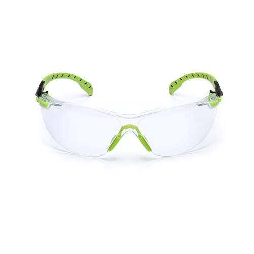 3M™ Solus™ 1000-Series Safety Glasses S1201SGAF - Green/Black - Clear Scotchgard™ Anti-Fog Lens