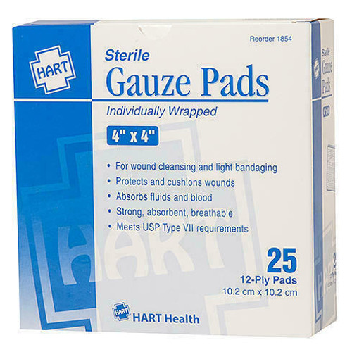 Hart Health - Sterile Gauze Pads - 4x4 - Non Stick