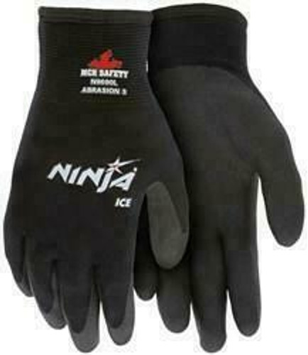 MCR Safety Ninja ICE Insulated Work Gloves - 15 Gauge - Black