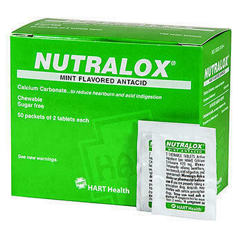 Hart Health NUTRALOX Antacid Tablets Mint Flavored Chewable 2 per