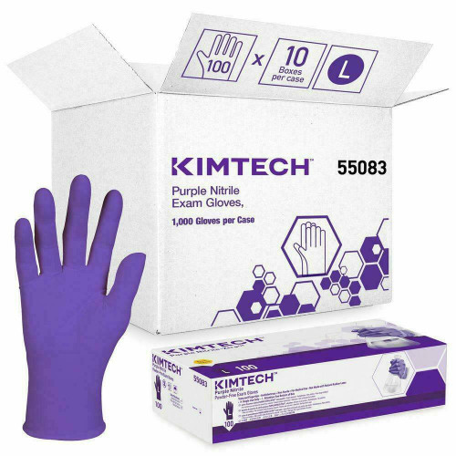 Kimberly-Clark Professional Kimberly Clark Nitrile Glove 55083 - Lg - 8.0 Mil - 9.5 - Purple - 100/Ds - 10/C