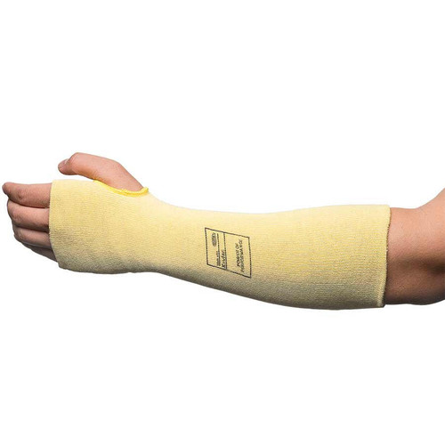 Liberty Glove & Safety Liberty Cut Resistant Sleeve 2814KVT - 14" - Yellow - Kevlar - A3 - With Thumb Hole Liberty Glove & Safety Liberty Cut Resistant Sleeve 2814KVT - 14" - Yellow - Kevlar - A3 - With Thumb Hole