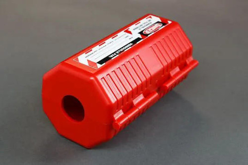 Accuform Signs Accuform LOTO Plug Lockout KDD225 - Stopout - Single Plug - 110VAC - Red - 2-1/4 x 2-1/4 x 3-1/2