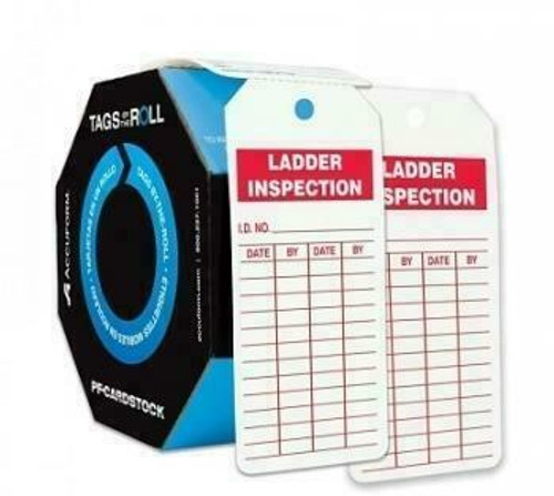 Accuform Signs Accuform - OSHA Safety Tag - Ladder Inspection and Record Tag