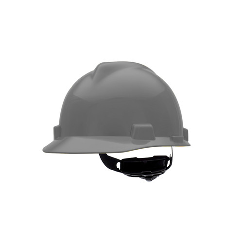 MSA V-Gard® Slotted Cap Style - Fas-Trac III Suspension - Gray