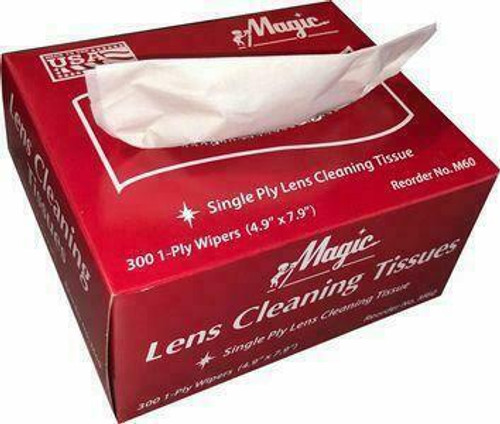 Braco Manufacturing Braco Magic Lens Cleaning Tissues - M60 - For Pure Sight or Fog-Be-Gone Solutions