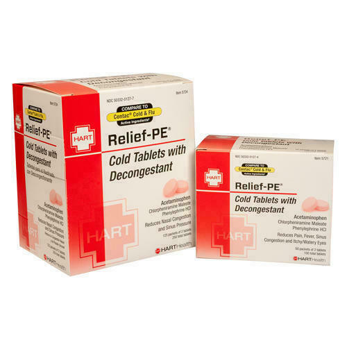 Hart Health Decongestant 5721 - Relief-PE - Cold Caplets - 50/2s