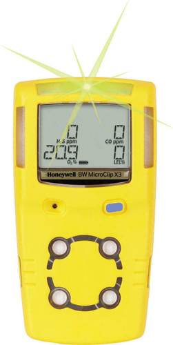Honeywell Safety Prod USA BW Gas Alert Micro Clip X3 - WMCX3-XWHM-Y-NA - Honeywell Gas Detector