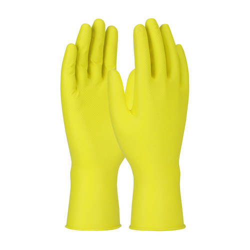 Protective Industrial Products PIP Nitrile Glove 67-306 - Grippaz - 6.0 mil - Yellow - 11"