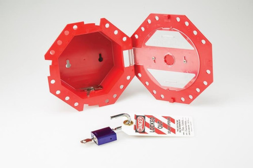 Accuform Signs Accuform LOTO Group Lockout box KCC620 - Stopout - 17 Locks - Compact - Red - Group View