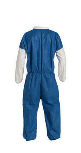Dupont DuPont Coverall TD125S - Tyvek 400 - Blue Back/White Front - Elastic Wrst/Ankl