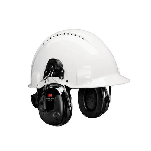 3M™ PELTOR™ ProTac III Slim Headset - Black - Hard Hat Attached