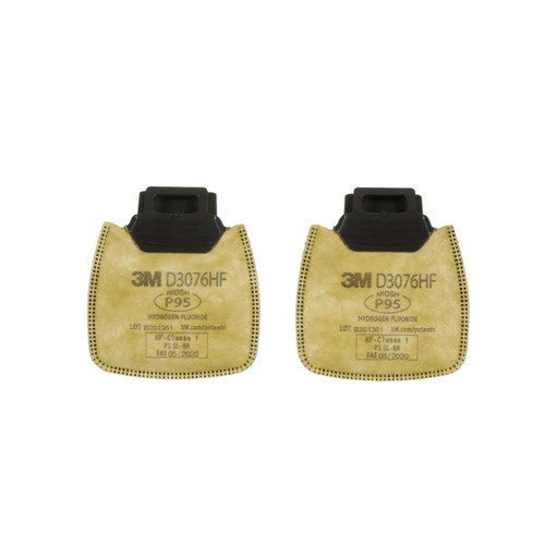 3M™ Secure Click™ Particulate Cartridge P95/Hydrogen Fluoride - w/ Nuisance Acid Gas Relief - D3076HF