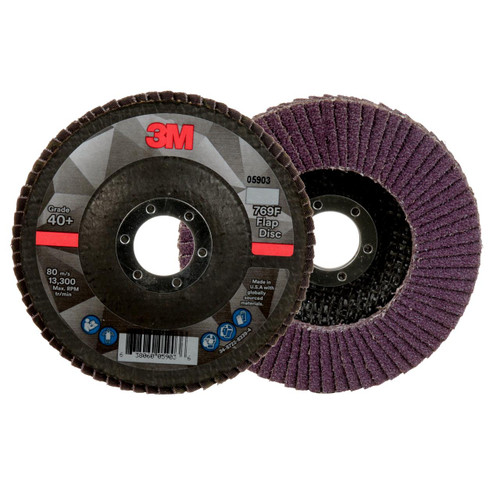 3M Personal Safety Division 3M Flap Disc - 769F - 40 - T27 - 4.5 x 7/8
