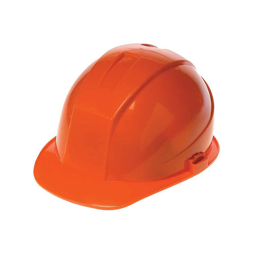 Liberty Glove & Safety Liberty Hard Hat 1406R/HO - Durashell - Front Brim - 6 Point Suspension - Ratchet Suspension - Type I Class C G E - Orange