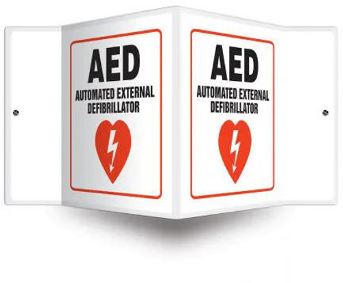 Accuform Signs Accuform PSP610 Projection™ Sign "AED Automated External Defibrillator" - 3D - 6" X 5"