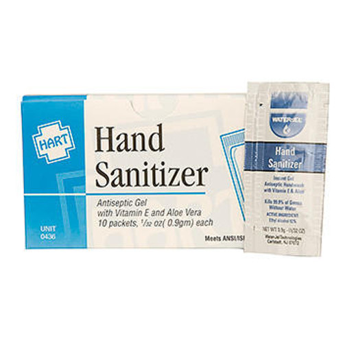 Hart Health 0436 Hand Sanitizer - 0.9gm - 10/bx
