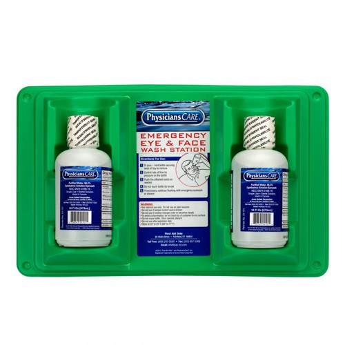 First Aid Only PhysiciansCare - Eyewash Station - Double - (2) 16oz Bottles - 24-102-001