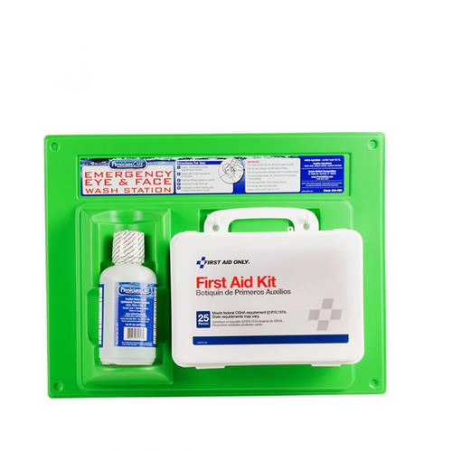 First Aid Only PhysiciansCare - Eyewash and First Aid Station - OSHA 25 Person -  Single - (1) 16oz Bottle -  24-500-001