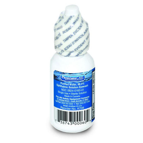 First Aid Only PhysiciansCare - Eyewash Dropper - (1) 1oz Screw Cap - K708