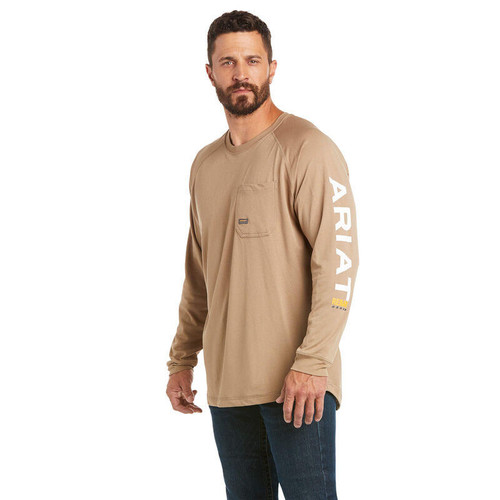 Ariat - Rebar Heat Fighter Long Sleeve - Khaki - 10031030