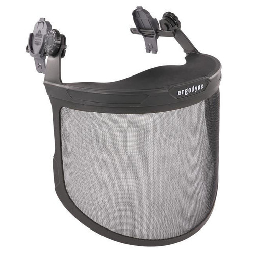 Ergodyne Corporation Ergodyne - Skullerz 8989 Mesh Face Shield w/Adapter for Hard Hat & Safety Helmet - Mesh Attachment