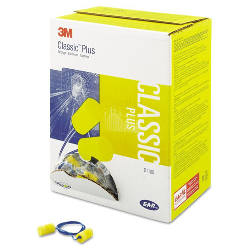 3M Personal Safety Division 3M E-A-R Classic Plus Corded Earplugs 311-1105, in Poly Bag