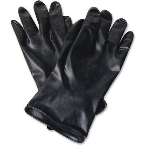 Honeywell Safety Prod USA Honeywell 11  Unsupported Butyl Gloves Chemical Protection - Butyl - Black - Water Resistant  Durable  Chemical Resistant  Ketone Resistant  Rolled Beaded Cuff  Comfortable  Abrasion Resistant  Cut Re