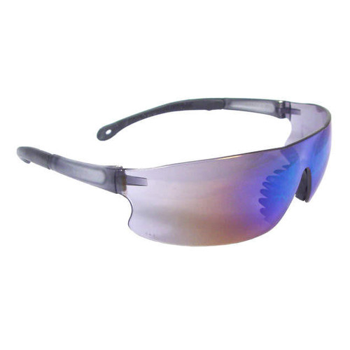 Radians - Safety Glasses - RS1-70 - Rad-Sequel - Blue Mirror Lens - Blue Frame - Rubber Tip - Anti Fog