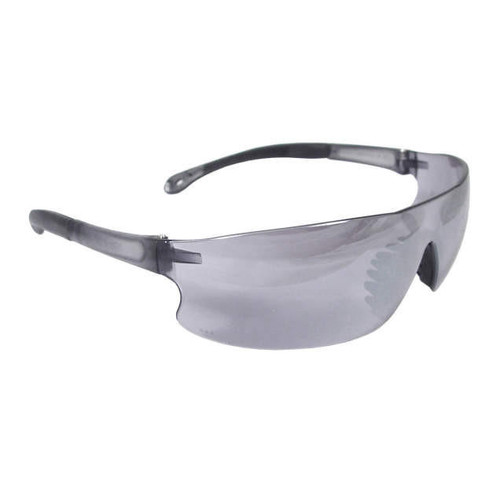 Radians - Safety Glasses - RS1-60 - Rad-Sequel - Silver Mirror Lens - Gray Frame - Rubber Tip - Rubber Nose