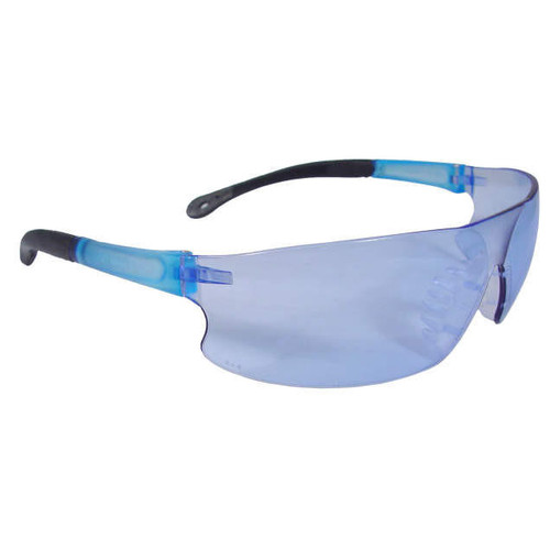 Radians Safety Glasses - RS1-B - Rad-Sequel - Light Blue Lens - Light Blue Frame - Rubber Tip - Rubber Nose