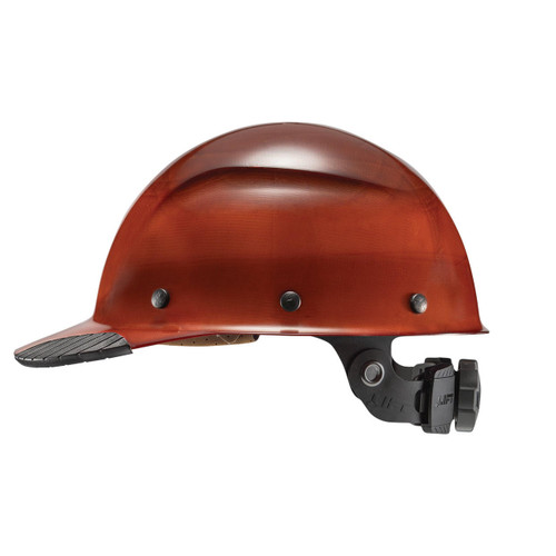 LIFT Safety HDFC-17NG DAX Hard Hat - Front Brim - Rust - Fiber Resin - 6-Point Suspension - Type 1 Class G