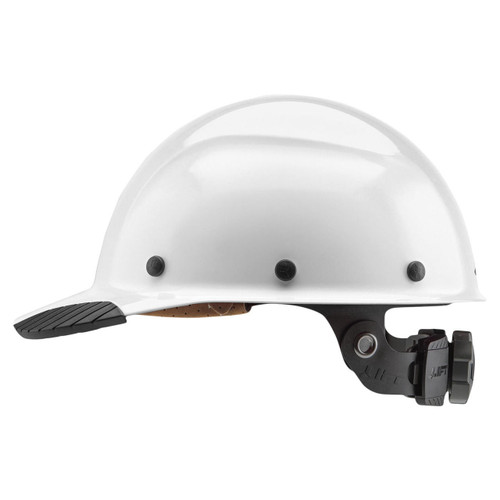 LIFT Safety HDFC-17WG DAX Hard Hat - Front Brim - White - Fiber Resin - 6-Point Suspension - Type 1 Class G