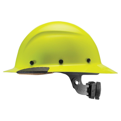 LIFT Safety HDF-18HV DAX Hard Hat - Full Brim - Yellow - Fiber Resin - 6-Point Suspension - Type 1 Class G