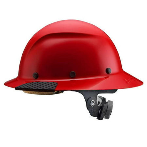 LIFT Safety HDF-20RG DAX Hard Hat - Full Brim - Red - Fiber Resin - 6-Point Suspension - Type 1 Class G