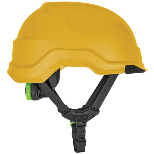 LIFT Safety HRX-22LE2 Radix Safety Helmet - Front Brim - Yellow - 4-Point LUX Suspension - Magnetic Chin Strap - Type 2 Class C