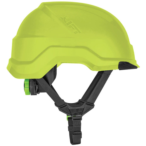 LIFT Safety HRX-22HVE2 Radix Safety Helmet - Front Brim - Hi-Viz Yellow - 4-Point LUX Suspension - Magnetic Chin Strap - Type 2 Class C