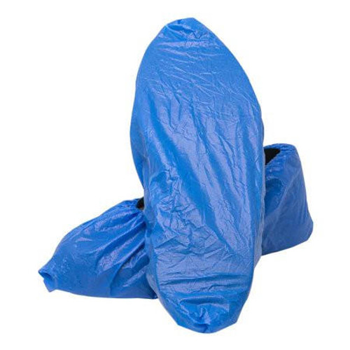 Liberty Glove & Safety DuraWear Blue Dispoable Shoe Covers  Polyethylene  Elastic Top  Size XL(16 )  1000 Per Case