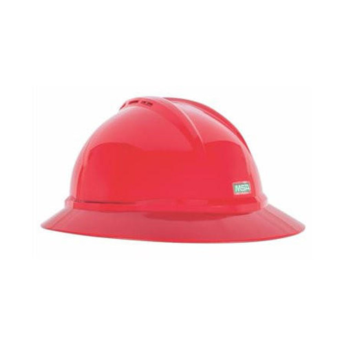 MSA 454-10168437 Vented Protective Hat - Red