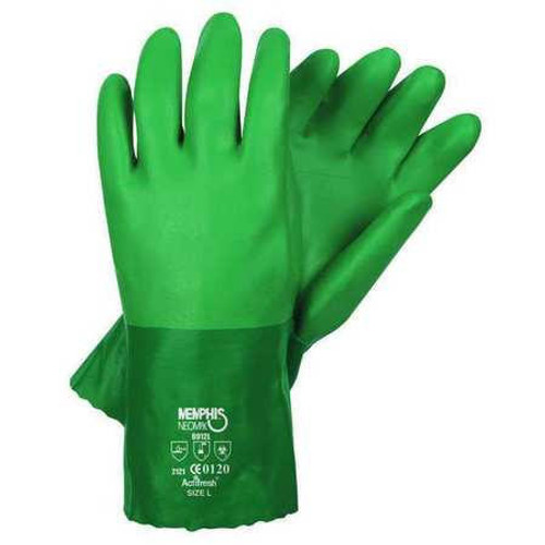 MCR Safety Size M (8) Neoprene Coated Cotton Interlock General Protection Work Gloves - for General Purpose, Fully Coated, Gauntlet Cuff, Full