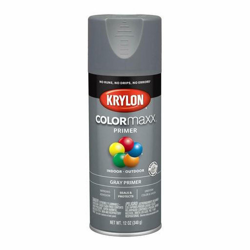 Krylon Products Group Krylon - Spray Paint - K05582007 - ColorMaxx - Gray Primer - 12oz - Aerosol