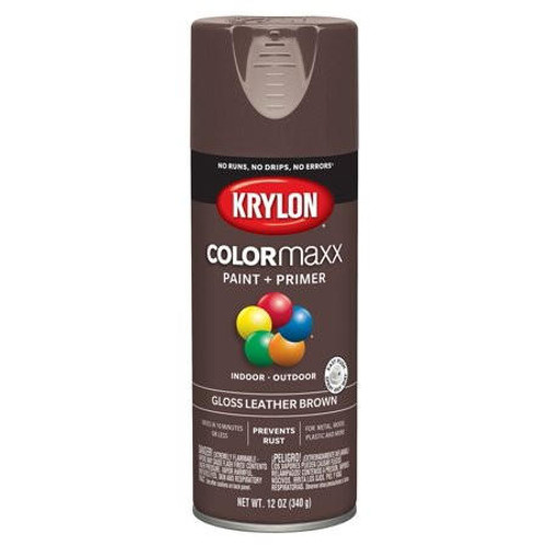 Krylon Products Group Krylon - Spray Paint - K05527007 - ColorMaxx - Leather Brown - 12oz - Aerosol