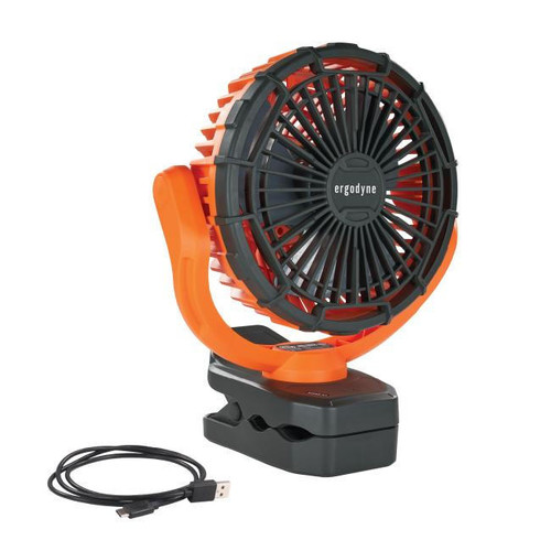 Ergodyne Corporation Ergodyne - Fan - Chill-Its - 6090 - 9.5 in - Portable/Clip - Rotating 360 - Battery Powered