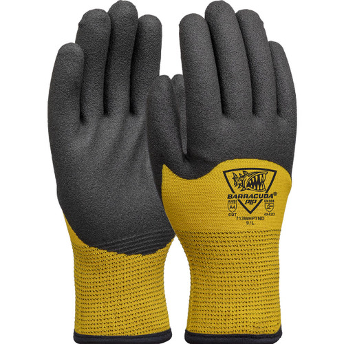 Protective Industrial Products PIP Barracuda® 713WHPTND Seamless Knit HPPE/Nylon Glove with Acrylic Lining - PVC Foam Grip on Palm - Fingers & Knuckles